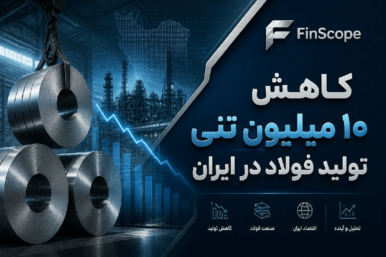 کاهش ۱۰ میلیون تنی تولید فولاد در ایران