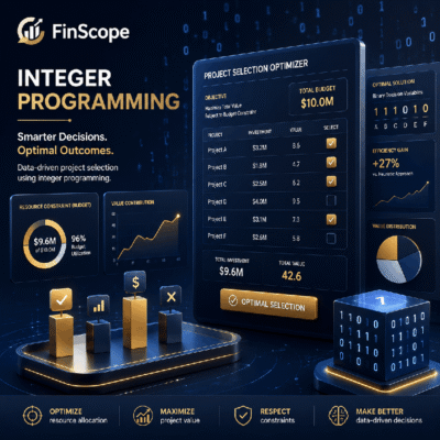 رنامه‌ریزی عدد صحیح در مالی و اقتصادی و انتخاب پروژه‌های بهینه | FinScope